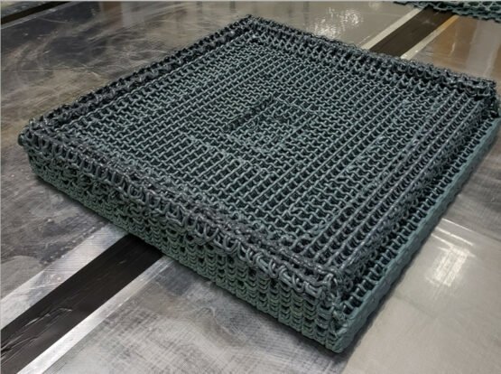 Sparse printed thermoset mold before finishing